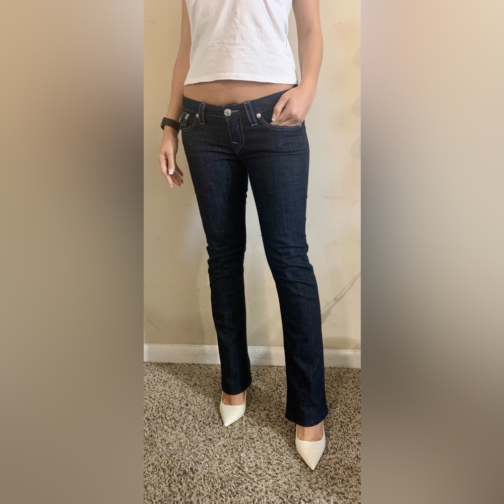 True Religion straight navy blue jeans size 29